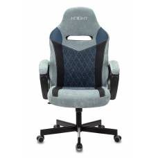 Игровое кресло Бюрократ VIKING 6 KNIGHT Fabric синий с подголов. крестовина металл