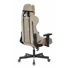 Игровое кресло Бюрократ VIKING KNIGHT Fabric песочный Light-21 с подголов. крестовина металл