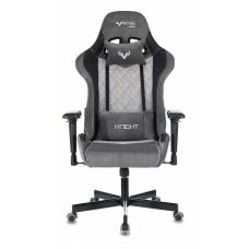 Игровое кресло Бюрократ VIKING 7 KNIGHT Fabric серый Loft ромбик текстиль/эко.кожа с подголов. крестовина металл