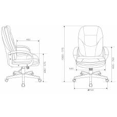 Кресло Бюрократ CH-868N Fabric коричневый Light-10