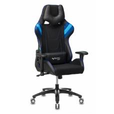 Игровое кресло Бюрократ VIKING 4 AERO черный/синий искусст.кожа/ткань с подголов. крестовина пластик