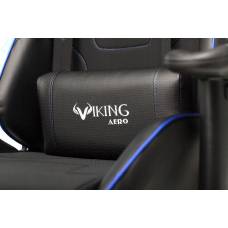 Игровое кресло Бюрократ VIKING 4 AERO черный/синий искусст.кожа/ткань с подголов. крестовина пластик