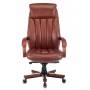 Кресло Бюрократ T-9922WALNUT светло-коричневый Leather Eichel кожа крестовина металл/дерево купить  по выгодным ценам