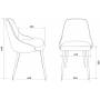 Стул для кухни Бюрократ KF-5 зигзаг металл черный на ножках (KF-5/ZIG/GREY) купить  по выгодным ценам