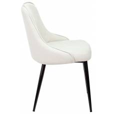 Стул для кухни Бюрократ KF-5_2 комплект 2шт молочный Velvet 20 металл черный на ножках (KF-5/VELV20_2)