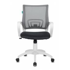 Кресло Бюрократ CH-W695N темно-серый TW-04 TW-12 сетка/ткань крестовина пластик пластик белый