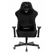 Игровое кресло Бюрократ VIKING KNIGHT Fabric черный Light-20 с подголов. крестовина металл