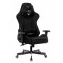 Игровое кресло Бюрократ VIKING KNIGHT Fabric черный Light-20 с подголов. крестовина металл купить  по выгодным ценам
