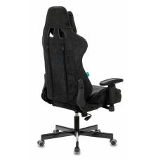 Игровое кресло Бюрократ VIKING KNIGHT Fabric черный Light-20 с подголов. крестовина металл