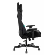 Игровое кресло Бюрократ VIKING KNIGHT Fabric черный Light-20 с подголов. крестовина металл