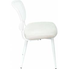Стул для кухни Бюрократ KF-8W белый металл белый на ножках (KF-8W/WHITE)