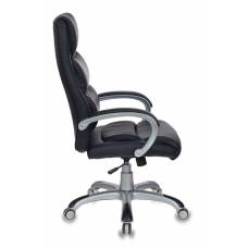Кресло руководителя Бюрократ CH-S840N/BLACK черный искусственная кожа (пластик серебро)