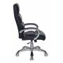 Кресло руководителя Бюрократ CH-S840N/BLACK черный искусственная кожа (пластик серебро) купить  по выгодным ценам