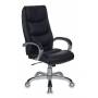 Кресло руководителя Бюрократ CH-S840N/BLACK черный искусственная кожа (пластик серебро) купить  по выгодным ценам