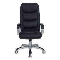 Кресло руководителя Бюрократ CH-S840N/BLACK черный искусственная кожа (пластик серебро)