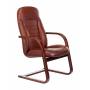Кресло Бюрократ T-9923WALNUT-AV светло-коричневый Leather Eichel кожа полозья дерево купить  по выгодным ценам