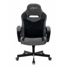 Игровое кресло Бюрократ VIKING 6 KNIGHT Fabric черный с подголов. крестовина металл