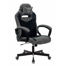 Игровое кресло Бюрократ VIKING 6 KNIGHT Fabric черный с подголов. крестовина металл