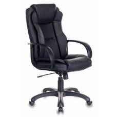 Кресло Бюрократ CH-839 черный Leather Black искусственная кожа крестовина пластик