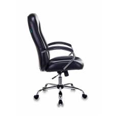 Кресло Бюрократ T-898SL черный Leather Venge Black искусственная кожа крестовина металл хром