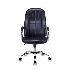Кресло Бюрократ T-898SL черный Leather Venge Black искусственная кожа крестовина металл хром
