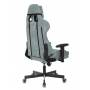 Игровое кресло Бюрократ VIKING KNIGHT Fabric серо-голубой Light-28 с подголов. крестовина металл купить  по выгодным ценам