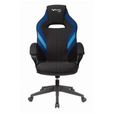 Игровое кресло Бюрократ VIKING 3 AERO черный/синий искусст.кожа/ткань крестовина пластик