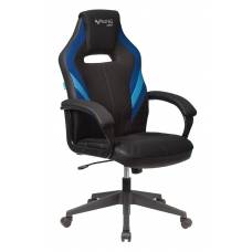 Игровое кресло Бюрократ VIKING 3 AERO черный/синий искусст.кожа/ткань крестовина пластик