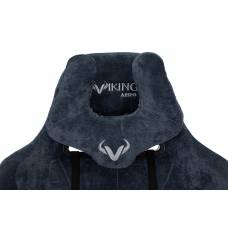 Игровое кресло Бюрократ VIKING KNIGHT Fabric синий Light-27 с подголов. крестовина металл