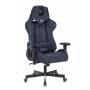Игровое кресло Бюрократ VIKING KNIGHT Fabric синий Light-27 с подголов. крестовина металл купить  по выгодным ценам