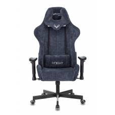 Игровое кресло Бюрократ VIKING KNIGHT Fabric синий Light-27 с подголов. крестовина металл