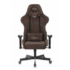Игровое кресло Бюрократ VIKING KNIGHT Fabric темно-коричневый Light-10 с подголов. крестовина металл