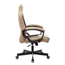 Игровое кресло Бюрократ VIKING 6 KNIGHT Fabric коричневый с подголов. крестовина металл