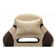 Игровое кресло Бюрократ VIKING 6 KNIGHT Fabric коричневый с подголов. крестовина металл
