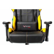 Игровое кресло Бюрократ VIKING 5 AERO черный/желтый искусственная кожа с подголов. крестовина пластик