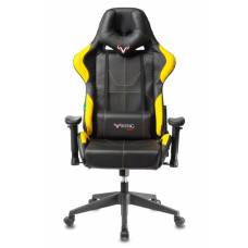 Игровое кресло Бюрократ VIKING 5 AERO черный/желтый искусственная кожа с подголов. крестовина пластик