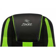 Кресло игровое Zombie 9 черный/салатовый текстиль/эко.кожа крестовина пластик (ZOMBIE 9 GREEN)