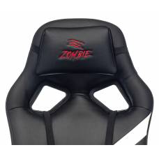 Кресло игровое Zombie DRIVER черный/белый эко.кожа с подголов. крестовина пластик (ZOMBIE DRIVER WH)