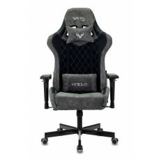 Игровое кресло Бюрократ VIKING 7 KNIGHT Fabric черный текстиль/эко.кожа с подголов. крестовина металл