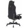Игровое кресло Knight T1 черный экомех с подголов. крестовина металл (KNIGHT T1 BLACK) купить  по выгодным ценам