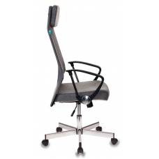 Кресло руководителя Бюрократ T-995HOME/GREY серый TW-04+ 10-128 сетка/ткань крестовина металл