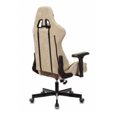 Игровое кресло Бюрократ VIKING 7 KNIGHT Fabric коричневый текстиль/эко.кожа с подголов. крестовина металл