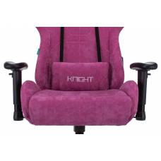 Игровое кресло Бюрократ VIKING KNIGHT Fabric малиновый Light-15 с подголов. крестовина металл
