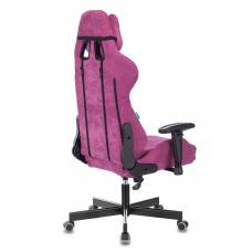 Игровое кресло Бюрократ VIKING KNIGHT Fabric малиновый Light-15 с подголов. крестовина металл