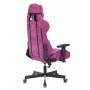 Игровое кресло Бюрократ VIKING KNIGHT Fabric малиновый Light-15 с подголов. крестовина металл купить  по выгодным ценам