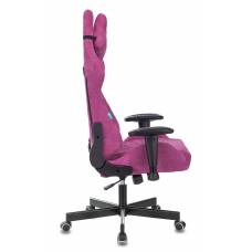 Игровое кресло Бюрократ VIKING KNIGHT Fabric малиновый Light-15 с подголов. крестовина металл