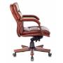 Кресло Бюрократ T-9927WALNUT-LOW светло-коричневый Leather Eichel кожа низк.спин. крестовина металл/дерево купить  по выгодным ценам