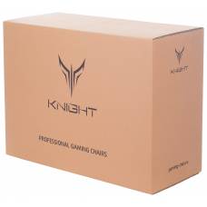 Игровое кресло Knight Explore черный/оранжевый ромбик эко.кожа с подголов. крестовина металл (KNIGHT EXPLORE BO)