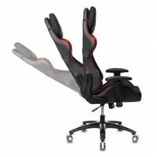 Игровое кресло Бюрократ VIKING 4 AERO черный/красный искусст.кожа/ткань с подголов. крестовина пластик