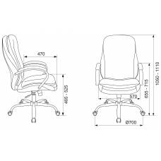 Кресло Бюрократ T-9950SL Fabric серый Alfa 44